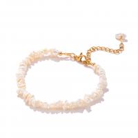 Fionnuisce saothraithe Pearl Bracelet, Pearl Fionnuisce, le Prás, le 5 slabhra extender, Inchoigeartaithe & jewelry faisin & do bhean, 3mm-4mm, Fad 15 cm, Díolta De réir PC