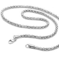 Stainless Steel Chain Ogrlica, 304 nehrđajućeg čelika, uglađen, razlièite duljine za izbor & bez spolne razlike & različite veličine za izbor, izvorna boja, Prodano By Strand