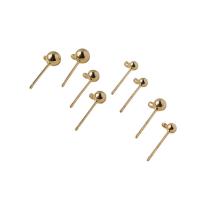 Vástago de Metal para Pendientes, chapado en color dorado, Bricolaje & diverso tamaño para la opción, dorado, libre de níquel, plomo & cadmio, 0.70x11.50mm, 10PCs/Bolsa, Vendido por Bolsa