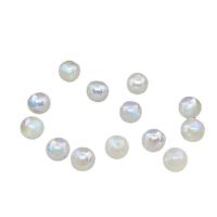 Grânulos de plástico ABS, Pérolas de plástico ABS, Roda, DIY, branco, 8mm, vendido por PC