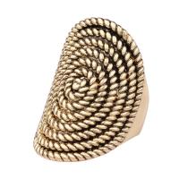 Zinklegering ringen, Zinc Alloy, antiek goud plated, uniseks & verschillende grootte voor keus, Maat:8.5-10, Verkocht door PC