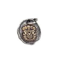 Thailand Sterling Silver Pendants Antique finish DIY silver color Approx 4.5mm Sold By Lot