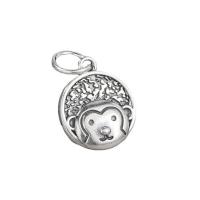 Ταϊλάνδη Sterling Silver μενταγιόν, Κινεζική Zodiac, DIY & διαφορετικά σχέδια για την επιλογή, ασήμι, 10x2.50mm, Τρύπα:Περίπου 4mm, 10PCs/Παρτίδα, Sold Με Παρτίδα