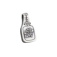 An Téalainn Sterling Silver Pendants, DIY, dathanna níos mó le haghaidh rogha, 17.50x8.40x4.50mm, Poll:Thart 2.5mm, 10ríomhairí pearsanta/Lot, Díolta De réir Lot