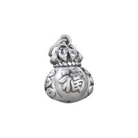 Pendentif en argent massif de Bali, Thaïlande, sac d'argent, DIY, argent, 17.50x12.40x10mm, Trou:Environ 4.5mm, 10PC/lot, Vendu par lot