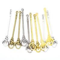 Zinklegering Hangers, Zinc Alloy, plated, uniseks, meer kleuren voor de keuze, nikkel, lood en cadmium vrij, 14x70mm, Ca 100pC's/Bag, Verkocht door Bag