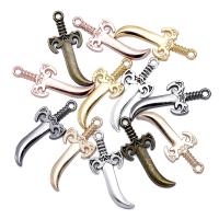 Zinklegering Hangers, Zinc Alloy, dolk, plated, uniseks, meer kleuren voor de keuze, nikkel, lood en cadmium vrij, 13x31mm, Ca 100pC's/Bag, Verkocht door Bag