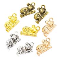 Zinklegering Animal Hangers, Zinc Alloy, Koala, plated, uniseks, meer kleuren voor de keuze, nikkel, lood en cadmium vrij, 19x12mm, Ca 100pC's/Bag, Verkocht door Bag