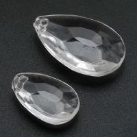 Acrylic Pendants Teardrop DIY clear Approx 1.5mm Sold By Bag