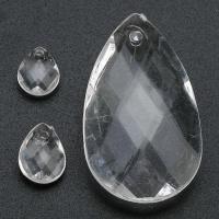 Acrylic Pendants Teardrop DIY clear Approx 1mm Sold By Bag