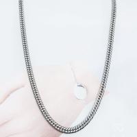 Stainless Steel Chain Ogrlica, 316L Stainless Steel, elektrolizacija, razlièite duljine za izbor & različite veličine za izbor & za čovjeka, izvorna boja, Prodano By PC