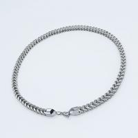 Stainless Steel Chain Ogrlica, 316L Stainless Steel, elektrolizacija, razlièite duljine za izbor & različite veličine za izbor & za čovjeka, izvorna boja, Prodano By PC