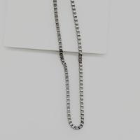 Stainless Steel Chain Ogrlica, 316L Stainless Steel, elektrolizacija, razlièite duljine za izbor & bez spolne razlike & različite veličine za izbor, izvorna boja, Prodano By PC