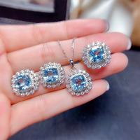 Cubic Zirconia Micro effenen koperen sieraden Sets, Messing, Bloem, geplatineerd, micro pave zirconia & voor vrouw, meer kleuren voor de keuze, nikkel, lood en cadmium vrij, 7mm, Maat:6-10, Verkocht door PC