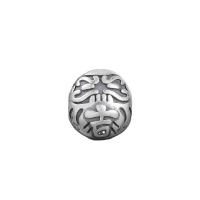 Thailand Sterling Silver Spacer Bead, olika mönster för val, silver, 9.50x10x7.70mm, Hål:Ca 2.5mm, 10PC/Lot, Säljs av Lot