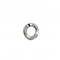 Ταϊλάνδη Sterling Silver Open Jumpring, Γύρος, DIY, ασήμι, 9.50x1.70mm, Τρύπα:Περίπου 6mm, 10PCs/Παρτίδα, Sold Με Παρτίδα