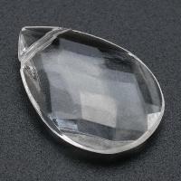 Acrylic Pendants Teardrop DIY clear Approx 1mm Sold By Bag