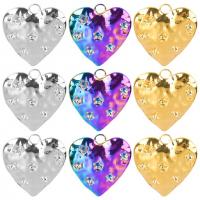 Stainless Steel Heart Pendants 304 Stainless Steel Vacuum Ion Plating Unisex Sold By PC