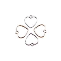 Zinc Alloy Heart Pendler, forgyldt, hule, flere farver til valg, 16x16mm, 20pc'er/Lot, Solgt af Lot