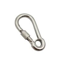 Ruostumaton teräs Carabiner avaimenperä, kiiltävä, eri materiaaleja valinta & erikokoisia valinnalle, alkuperäinen väri, Myymät PC