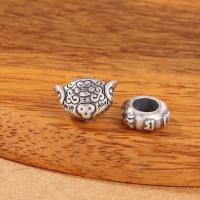 Thailand Sterling Silver Spacer Bead Antique finish DIY silver color Sold By Lot