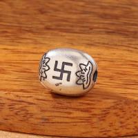 Thailand Sterling Silver Spacer Bead, DIY & olika stilar för val, silver, 12.10x9.60x7.20mm, Hål:Ca 2mm, 10PC/Lot, Säljs av Lot