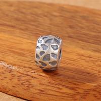 Ταϊλάνδη Sterling Silver Spacer Χάντρα, DIY, ασήμι, 6.30x9.20mm, Τρύπα:Περίπου 3mm, 10PCs/Παρτίδα, Sold Με Παρτίδα