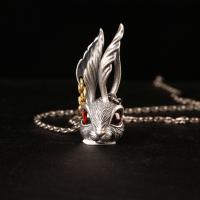 Pendentif en argent massif de Bali, Thaïlande, lapin, DIY & normes différentes pour le choix, plus de couleurs à choisir, 10PC/lot, Vendu par lot