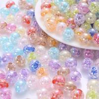 Miracle Acryl Kralen, Ronde, DIY, gemengde kleuren, 10mm, Ca 20pC's/Bag, Verkocht door Bag