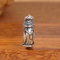 Thailand Sterling Silver Spacer Bead, Rondelle, DIY, silver, 16x6.10x6.50mm, Hål:Ca 2mm, 10PC/Lot, Säljs av Lot