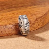 Thailand Sterling Silver Spacer Bead Rondelle Antique finish DIY silver color Approx 3mm Sold By Lot