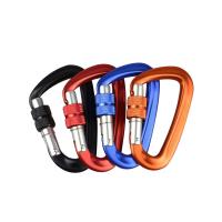 Aluminum Carabiner Μπρελόκ, Αλουμίνιο, επιχρυσωμένο, περισσότερα χρώματα για την επιλογή, 80x48mm, Sold Με PC