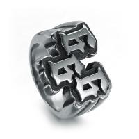 Titantium Steel Finger Ring, Titanium Steel, csiszolt, különböző méretű a választás & az ember, az eredeti szín, Által értékesített PC