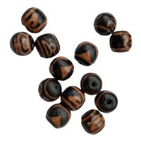 Naturlige tibetanske Agate Dzi Beads, Tibetansk agat, Naturligt & du kan DIY, to forskellige farvede, 14x16mm, Solgt af PC