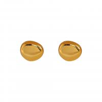 Brass Stud Earring gold color plated fashion jewelry & for woman golden nickel lead & cadmium free Sold By Pair