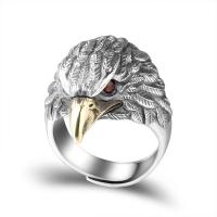 Mässing Finger Ring, Eagle, plated, justerbar & för människan, nickel, bly och kadmium gratis, Säljs av PC