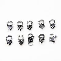 925 - Sterling - Argento, Aragosta, Artiglio, Clasp, 925 sterline d'argento, lucido, DIY & stili diversi per la scelta, argento, 10mm, 10PC/lotto, Venduto da lotto