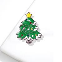 Broches de Navidad, aleación de zinc, chapado, Diferente forma para la elección & Diseño de Navidad & unisexo & esmalte, más colores para la opción, libre de níquel, plomo & cadmio, Vendido por UD