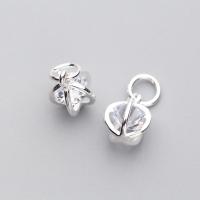 Ciondolo in argento 925, 925 argento sterlina, placcato, DIY & Micro spianare cubic zirconia, nessuno, 10x7x7mm, Venduto da PC