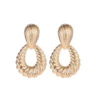 Zinc Alloy Drop Earrings plated fashion jewelry & for woman Sold By Pair