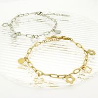 Bracciale gioielli in acciaio inossidabile, 316L acciaio inox, gioielli di moda & per la donna, nessuno, 10mm, Venduto per Appross. 9.53 pollice filo