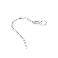 925 Sterling Silver Hook Earwire, 925 prata esterlina, banhado, DIY, Mais cores pare escolha, 16x14x8.50mm, vendido por par