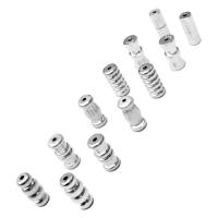 925 Sterling Silver Screw kopča, uglađen, možete DIY & različitih stilova za izbor, srebro, 11mm, Rupa:Približno 1mm, Prodano By PC