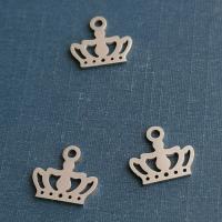 Titanhäng, Titan Stål, Crown, polerad, DIY, fler färger för val, 12x12mm, Säljs av PC