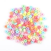 Perles en plastique, Citrouille, moulage par injection, DIY, couleurs mélangées, 8.50x4.40mm, Trou:Environ 2.2mm, 50PC/sac, Vendu par sac