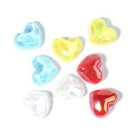 Fashion Resin Cabochons Heart DIY & enamel mixed colors Sold By Bag