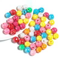 Perline in plastica, Cerchio, placcato multicolore, DIY & formato differente per scelta & sfaccettati, colori misti, Foro:Appross. 2mm, Venduto da borsa