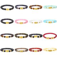 Gemstone Bracciali, pietra preziosa, with lega in zinco, lucido, materiali diversi per la scelta & unisex, nessuno, Lunghezza 19 cm, Venduto da PC