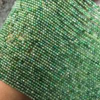 Cubic Zirconia Kraal, gepolijst, DIY & gefacetteerde, groen, 2mm, Per verkocht Ca 38-40 cm Strand