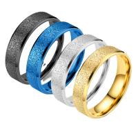 Titan Edelstahl Ringe, Titanstahl, plattiert, Modeschmuck & unisex & verschiedene Größen vorhanden, keine, 6mm, verkauft von PC